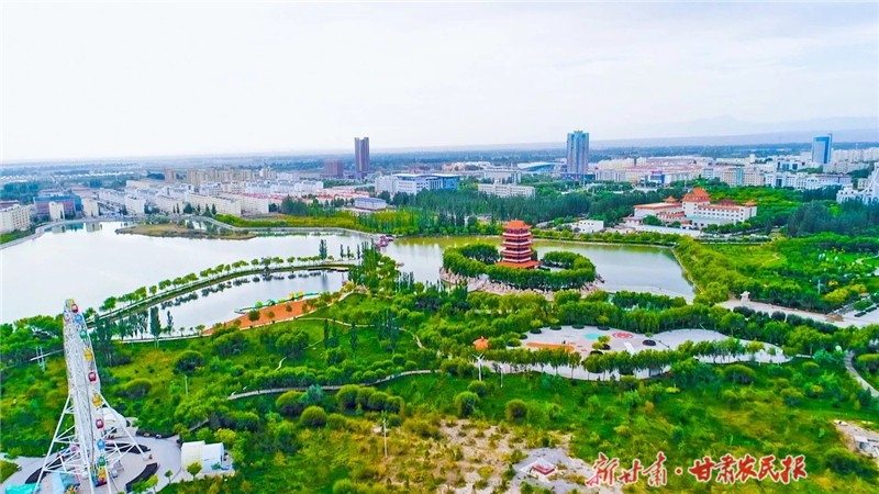 玉门市新市区。（玉门市委宣传部供图）.jpg